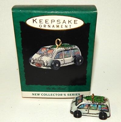 Hallmark Miniature Christmas Ornament - On the Road Family Trip - MIB