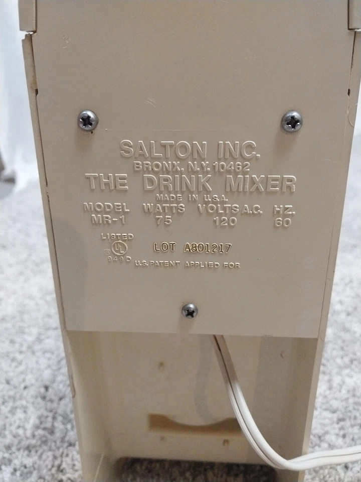 Salton Mixtir - El Mezclador de Bebidas Modelo MR-1 Probado y Funcionando Envío Rápido  Foto 4 de 4