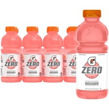 Gatorade Thirst Quencher Zero Sugar Sports Drink, 20 Fl Oz Pack of 8 , pink