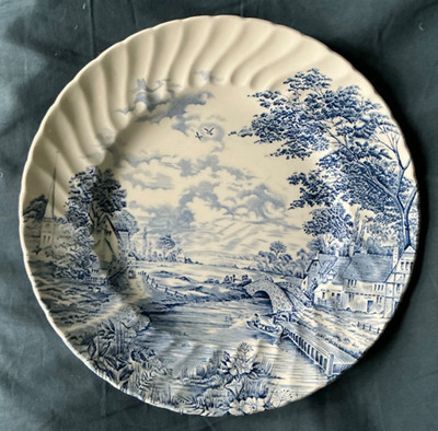 Ridgeway Vintage Ironstone Blue Brook 25 cm TELLER