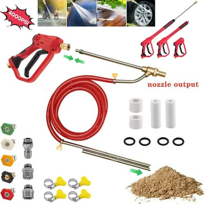 #ad Pressure Washer Sandblasting Kit 5000 PSI Wet Abrasive Sandblaster Attachment wi $61.98