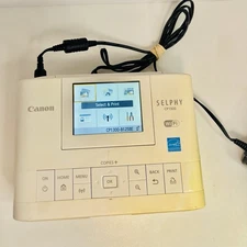 Canon Selphy CP1300 White Compact Photo WiFi Printer Portable & Power cord