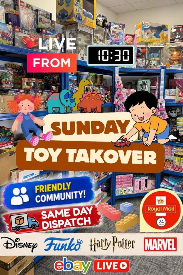 Sunday Toy Takover 🎉 Big Toy Sale | £2 Starts + Flash Sales