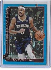 CJ McCollum [Blue Foilboard] #193 2025 Topps Pelicans 20/150