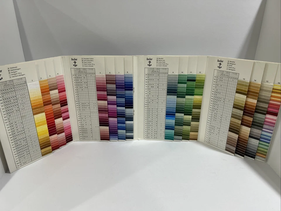 Hilo de anclaje 800+ madejas de casi todos los 472 colores disponibles, tarjeta de color Foto 2 de 4