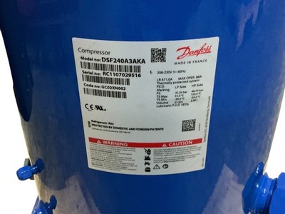 Danfoss Scroll Compressor DSF240A3AKA R32 208-230V 3 Phase NEW | eBay