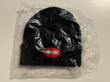Supreme Logo Beanie Schwarz One Size ORIGINAL