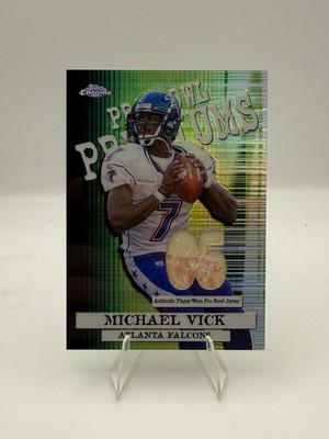 Michael Vick  Pro Bowl Premium Relics 2005 Topps Chrome PBP-MV Stain From Field!