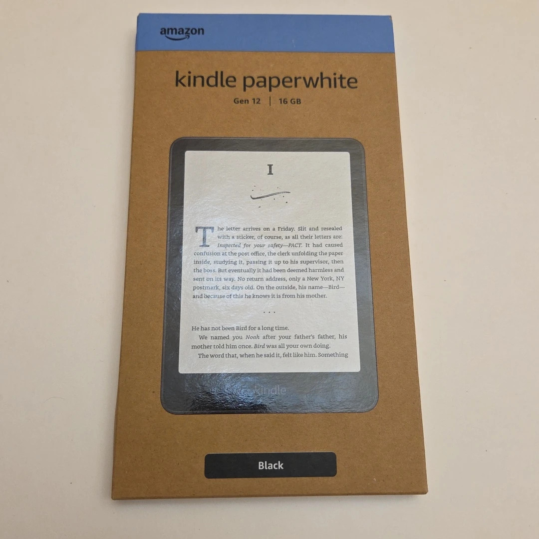 Amazon Kindle Paperwhite 12th Generation 7" Display - 16gb, Black - New Sealed!