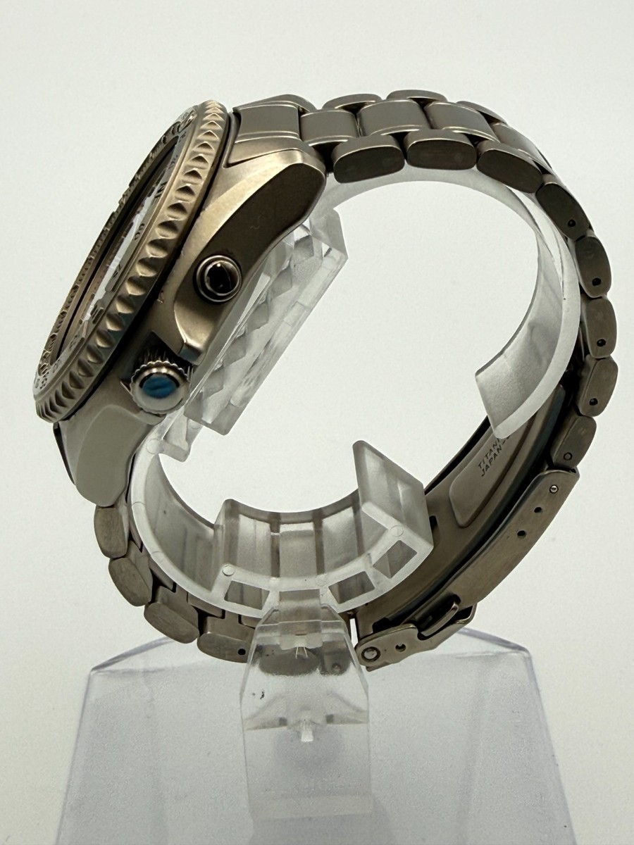Seiko 5M45-6A00 Landmaster AGS Kinetic Titanium Quartz Watch New