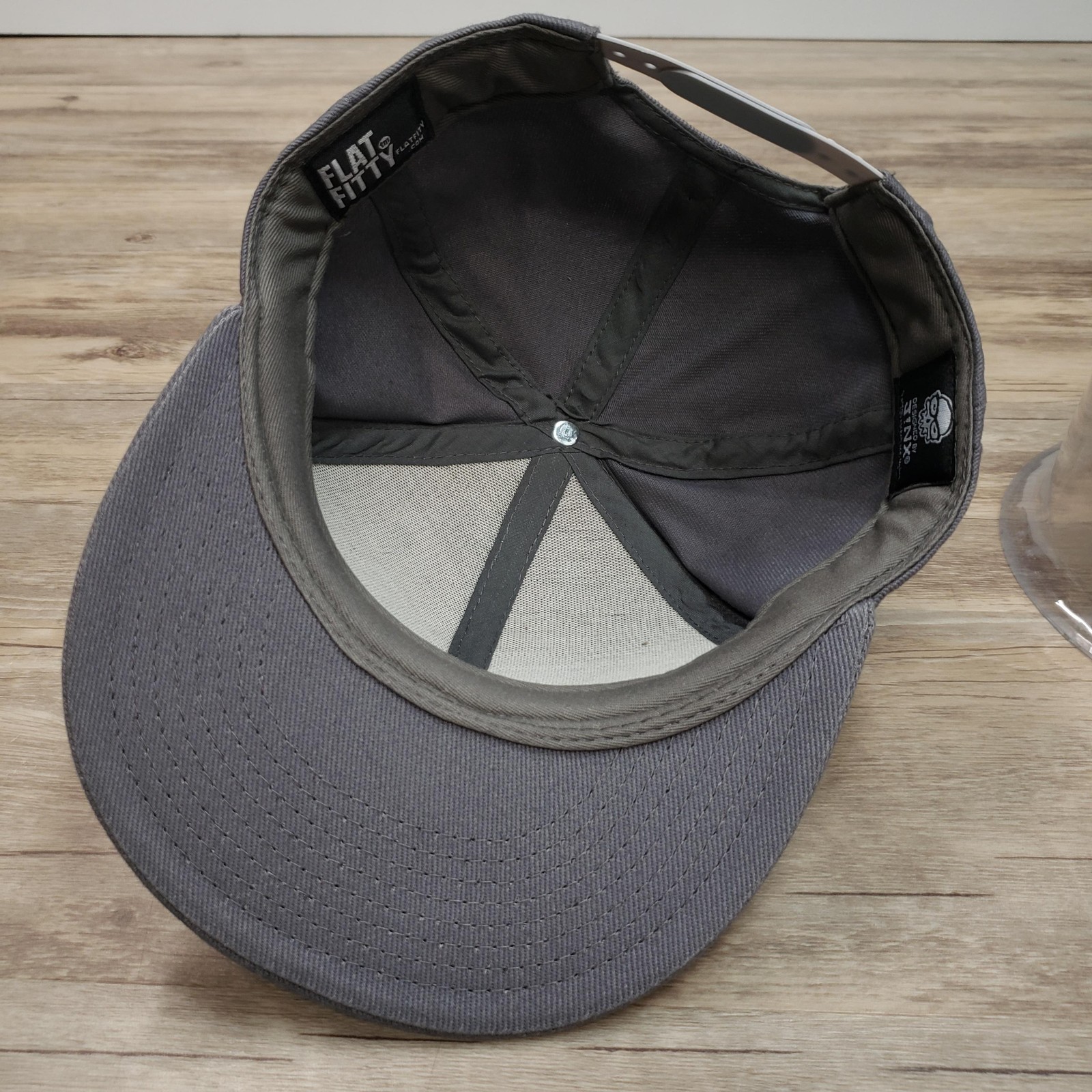 Minecraft Hat Cap Snap Back Gray Pixel Block Patt… - image 5