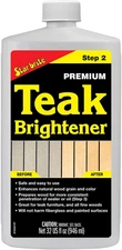 Premium Teak Brightener - Enhances Natural Wood Grain & Restores Tone & Color Wh