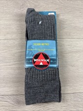 Wigwam F2594 Socks Silver Metro Gray Large Everyday Comfort