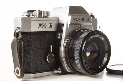 Yashica FX-2 35mm SLR Film Camera with ML 50mm f1.9 Lens