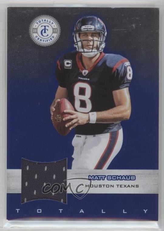 2011 Panini Totally Certified Blue Materials 185/249 Matt Schaub #29 l8x