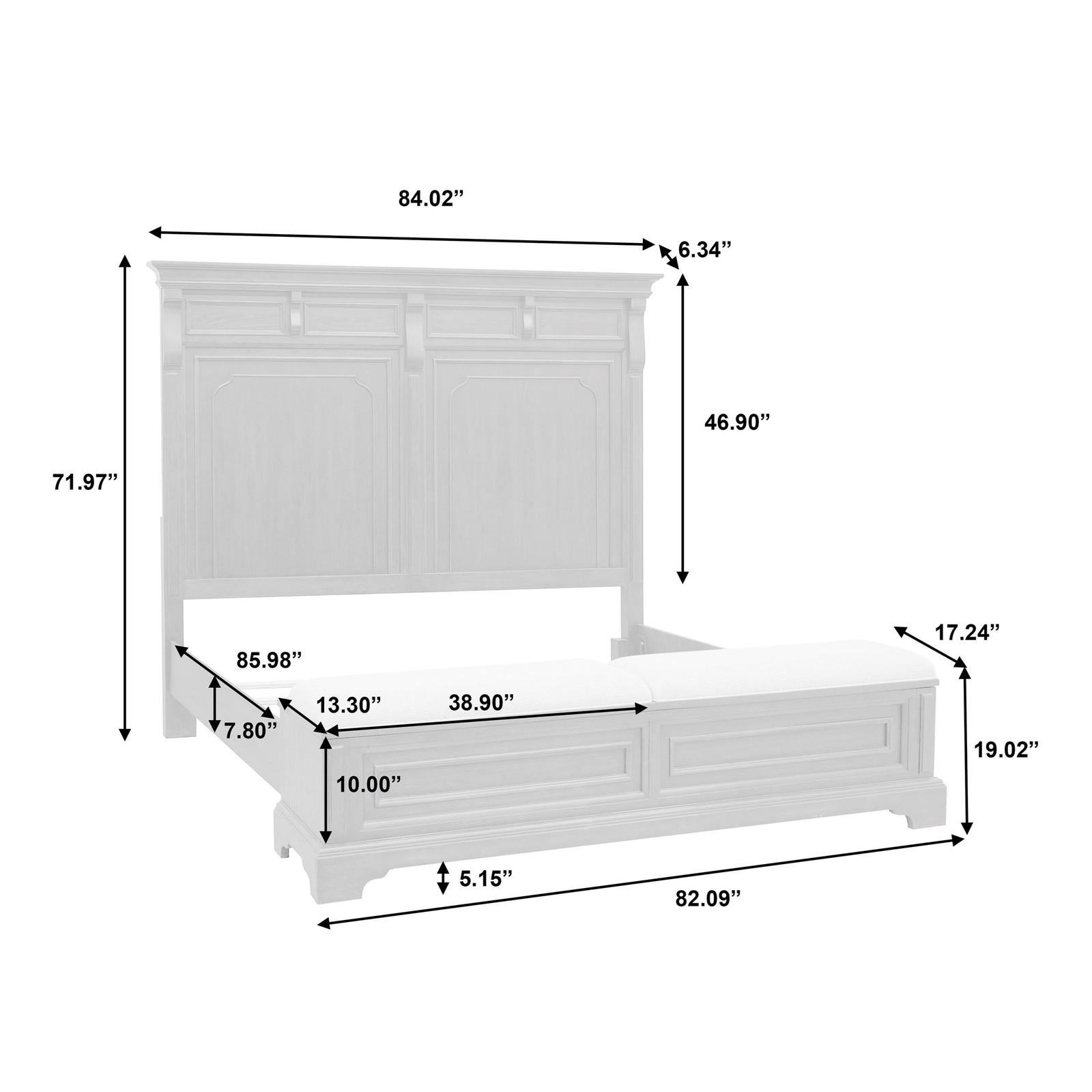 Hickory Creek California King Storage Bed in Brown Wood Finish by Pulaski