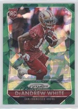 2015 Panini Prizm Rookies Green Crystal Prizm 6/75 DeAndrew White #225 fm0