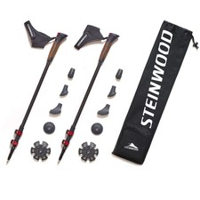 Steinwood Premium 100% Carbon Nordic Walking Stöcke verstellbar mit Teleskop …