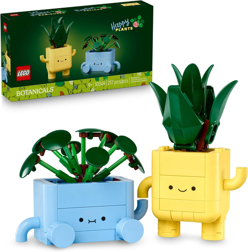 LEGO Botanicals Happy Plants Building Kit for Home or Dorm Decor