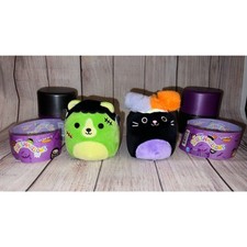 2x Squishmallows Len  Autumn Halloween 4" Mystery Squad Capsule Mini Plush Doll
