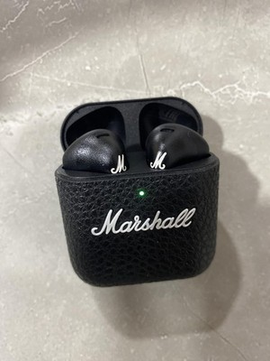Marshall Minor IV True Wireless Earbuds, 30Hr Battery, Waterproof, Black