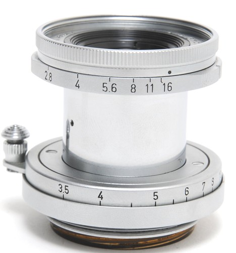 Objectif Leitz Leica Elmar 2,8/5 cm M39 verre à nettoyer - Photo 7/8