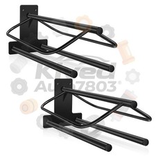 2 Wall Mounted Metal Heavy Duty Saddle Rack Bag Freestanding Saddle Rack Black