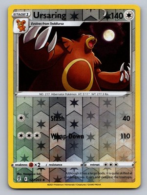 Ursaring 127/203 Uncommon Evolving Skies Pokemon Reverse Holo