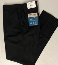 NEW Kenneth Cole Reaction Techni Modern Fit Flex Suit-Separate Pants 36x32 BLACK