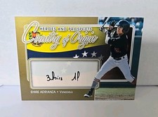 2011 In The Game Heroes & Prospects Draft YEAR Autographs Gold EHIRE ADRIANZA