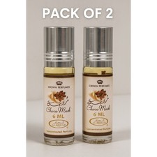 2x Al-Rehab Choco Musk Perfume Oil Roll-On 6ml Unisex Fragrance Long Lasting