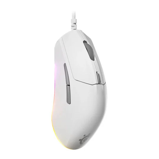 SteelSeries Rival 3 Gen 2 Gaming Mouse, 8500 DPI, RGB, White - Image 2