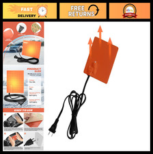 2pcs Engine Block Heater Oil Pan Pad 120v 150w Thermostat Silicone Heating 4x5