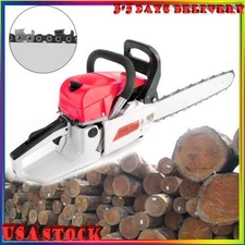 🚀52cc Chainsaw 22" Bar Powered Engine 2 Cycle Gasoline Chain Saw USA