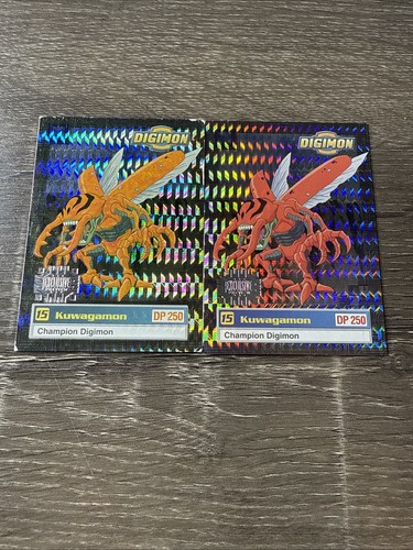 1999 Upper Deck Deck Digimon Trading PARALLEL PRISM Card - MISS PRINT - Picture 2 of 3