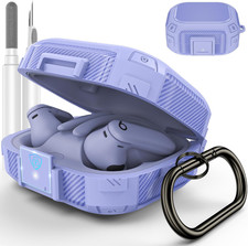  Upgrade Secure Lock for Beats Powerbeats Pro 2 Case Cover, Carbon Fiber Shock