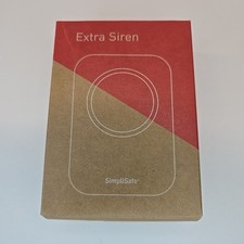 SimpliSafe Extra Siren 105dB  WS3  - Indoor / Outdoor Ships Free Tested