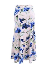Lauren by Ralph Lauren Women's Trapeze Dress (4, Blush/Blue Multi)