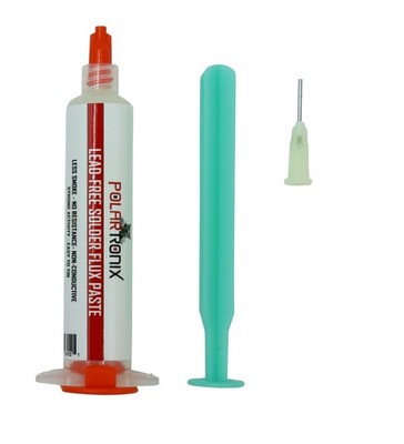 PolarTronix Soldering Flux Paste   10g Syringe for SMD, BGA, CSP, PCB Repair
