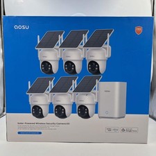 New Aosu SolarCam D1 Classic 6-Cam Kit Solar Wireless Security Cameras C9C3EA11