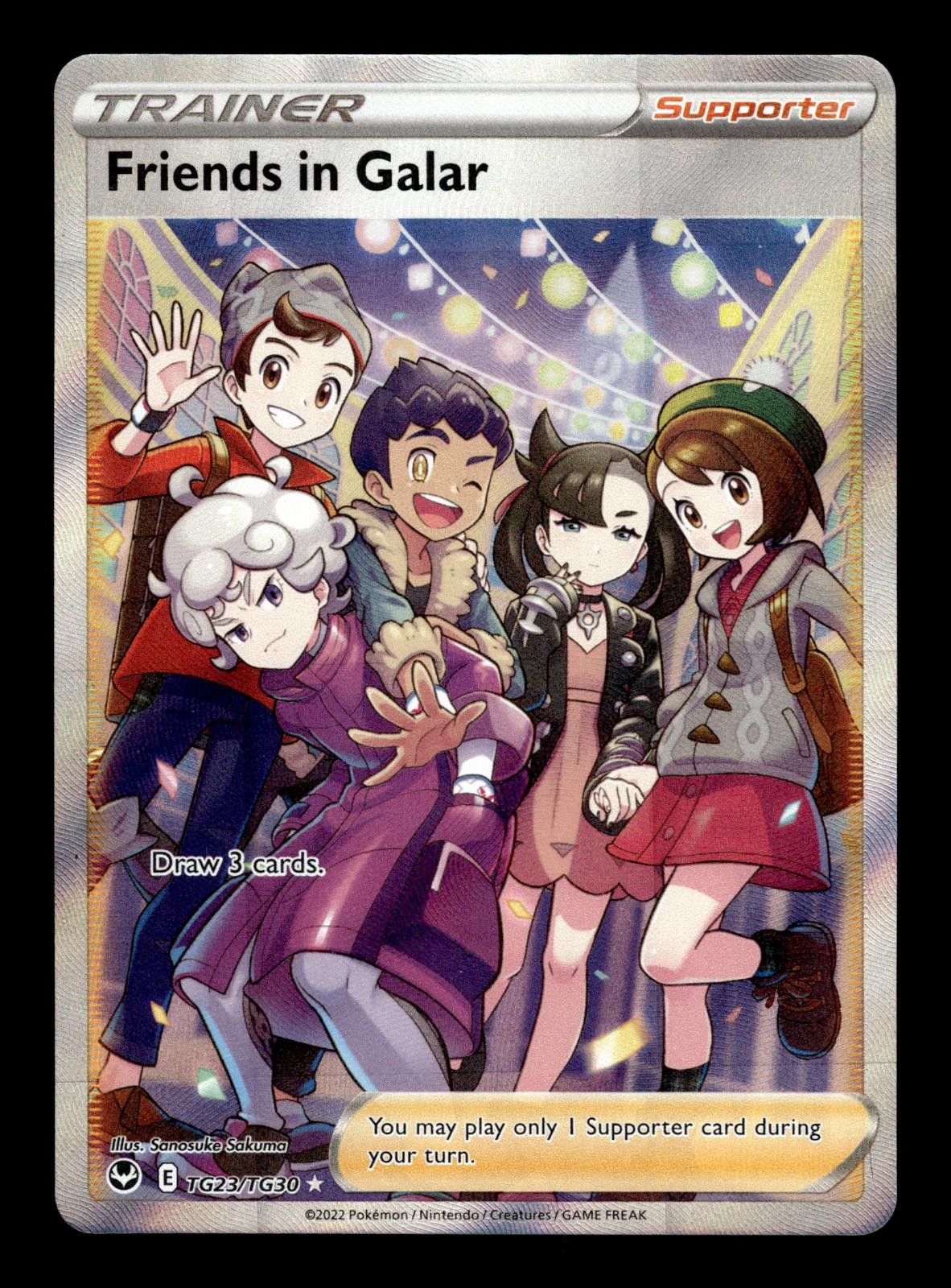 Friends in Galar TG23/TG30 Silver Tempest Trainer Gallery Pokemon Holo NM