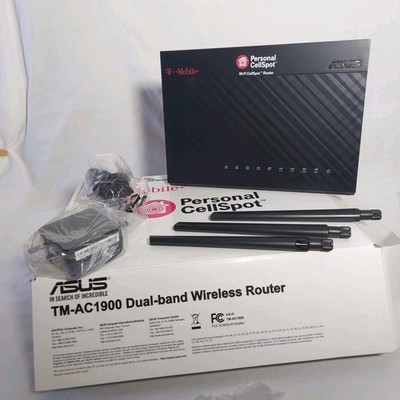 T-Mobile TMAC-1900 ASUS 4 Port  Cellspot Duel Band Wireless Router Nob READ