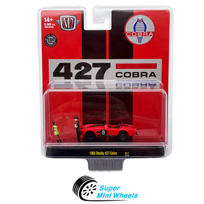 M2 Machines 1:64 1965 Shelby 427 Cobra Red with Figures