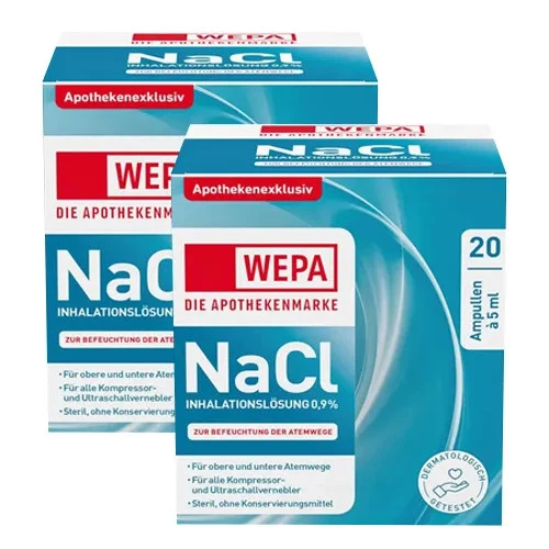 WEPA APOTHEKENBEDARF GMBH & CO KG Wepa Inhalationslösung Nacl 0,9% Set (2x100ml) 2 St