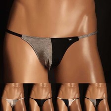 Men Comfortable Soft Cotton Briefs Low Rise Elastic Underwear U Pouch Support