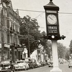 Richfield Springs NY West Main Street Advertising Mobilgas Clock New York RPPC — photo 9