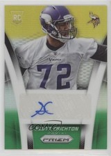 2014 Panini Prizm Rookie Neon Green & Yellow 12/60 Scott Crichton Auto 2oe