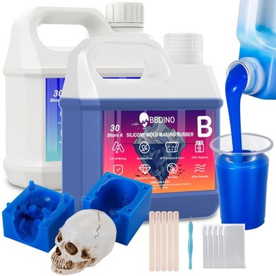 BBDINO Silicone Mold Making Kit, Sapphire Blue 70.6 Oz, Oz