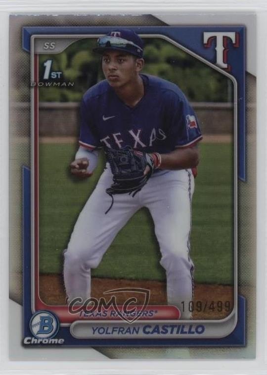 2024 Bowman Chrome Prospects Refractor /499 Yolfran Castillo #BCP-159 8g8
