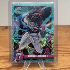 2025 Topps Cosmic Chrome - Michael Harris II #146 Aqua Equinox Refractor /199
